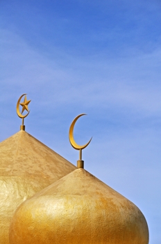 This photo of the Islamic crescent moon on top of a mosque in Sabah, Malaysia was taken by photographer Daniel Cubillas of Madrid, Spain.